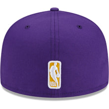 Load image into Gallery viewer, Los Angeles Lakers New Era NBA 59FIFTY 5950 Fitted Cap Hat Purple Crown/Visor Team Color Logo (City Cluster)