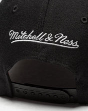 Load image into Gallery viewer, Brooklyn Nets Mitchell & Ness NBA First Letterman Redline Snapback Cap Hat Black Crown/Visor Team Color Logo