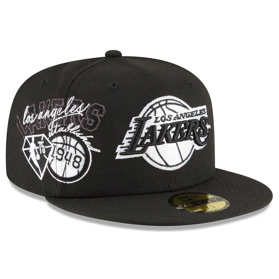 Los Angeles Lakers New Era NBA 59FIFTY 5950 Fitted Back Half Cap