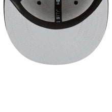 Load image into Gallery viewer, Los Angeles Lakers New Era NBA 59FIFTY 5950 Fitted Back Half Cap Hat Black Crown/Visor Black/White Logo