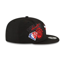 Load image into Gallery viewer, Chicago Bulls New Era NBA 9FIFTY 950 Snapback Back Half Cap Hat Black Crown/Visor Team Color Logo