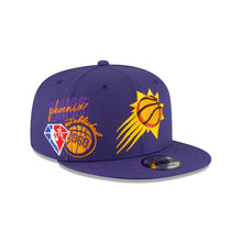 Load image into Gallery viewer, Phoenix Suns New Era NBA 9FIFTY 950 Snapback Back Half Cap Hat Purple Crown/Visor Team Color Logo