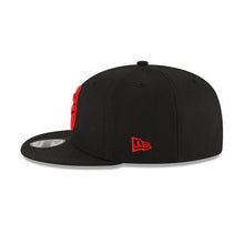 Load image into Gallery viewer, Toronto Raptors New Era NBA 9FIFTY 950 Snapback Back Half Cap Hat Black Crown/Visor Team Color Logo
