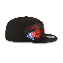 Load image into Gallery viewer, Toronto Raptors New Era NBA 9FIFTY 950 Snapback Back Half Cap Hat Black Crown/Visor Team Color Logo
