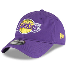 Load image into Gallery viewer, Los Angeles Lakers New Era NBA 9TWENTY 920 Adjustable Cap Hat Purple Crown/Visor Team Color Logo (Back Half)
