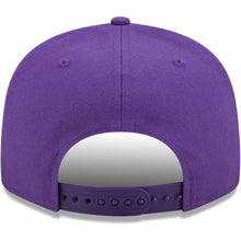 Load image into Gallery viewer, Los Angeles Lakers New Era NBA 9FIFTY 950 Snapback Cap Hat Purple Crown/Visor Team Color Logo with State Map (Logo State)