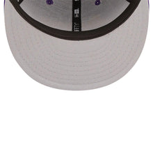 Load image into Gallery viewer, Los Angeles Lakers New Era NBA 9FIFTY 950 Snapback Cap Hat Purple Crown/Visor Team Color Logo with State Map (Logo State)