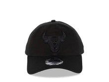 Load image into Gallery viewer, Chicago Bulls New Era NBA 9TWENTY 920 Adjustable Cap Hat Black Crown/Visor Black Logo