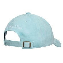 Load image into Gallery viewer, Los Angeles Lakers Mitchell & Ness NBA Adjustable Suede Cap Hat Sky Blue Crown/Visor Team Color Logo