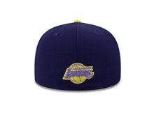 Load image into Gallery viewer, Los Angeles Lakers New Era 59FIFTY 5950 NBA Fitted Cap Hat Purple/ Dark Purple Crown Purple Visor Team Color Logo