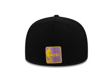 Load image into Gallery viewer, Los Angeles Lakers New Era 59FIFTY 5950 NBA Fitted Cap Hat Purple/Yellow/Black Crown Purple/Yellow Visor Team Color Logo (Neo Plaid)