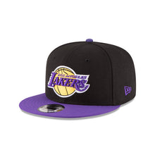 Load image into Gallery viewer, Los Angeles Lakers New Era NBA 9FIFTY 950 Snapback Cap Hat COLOR1 Crown COLOR2 Visor COLOR3 Logo