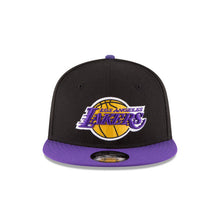Load image into Gallery viewer, Los Angeles Lakers New Era NBA 9FIFTY 950 Snapback Cap Hat COLOR1 Crown COLOR2 Visor COLOR3 Logo