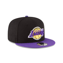 Load image into Gallery viewer, Los Angeles Lakers New Era NBA 9FIFTY 950 Snapback Cap Hat COLOR1 Crown COLOR2 Visor COLOR3 Logo
