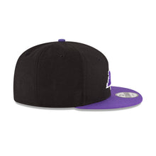 Load image into Gallery viewer, Los Angeles Lakers New Era NBA 9FIFTY 950 Snapback Cap Hat COLOR1 Crown COLOR2 Visor COLOR3 Logo