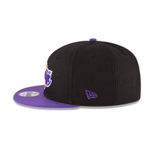 Load image into Gallery viewer, Los Angeles Lakers New Era NBA 9FIFTY 950 Snapback Cap Hat COLOR1 Crown COLOR2 Visor COLOR3 Logo