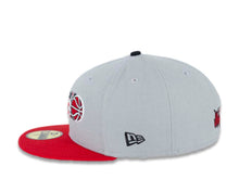 Load image into Gallery viewer, Orlando Magic New Era NBA 59FIFTY 5950 Fitted Cap Hat Gray Crown Red Visor Red/Black/White Logo