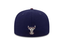 Load image into Gallery viewer, Chicago Bulls New Era 59FIFTY 5950 NBA Fitted Cap Hat Navy Crown Maroon Visor Maroon/Navy/White Logo
