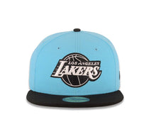 Load image into Gallery viewer, Los Angeles Lakers New Era NBA 59FIFTY 5950 Fitted Cap Hat Blue Crown Black Visor White/Black Logo