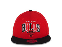 Load image into Gallery viewer, Chicago Bulls New Era NBA 59FIFTY 5950 Fitted Cap Hat Red Crown Black Visor Team Color Arch Text Logo