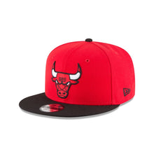 Load image into Gallery viewer, Chicago Bulls New Era NBA 9FIFTY 950 Snapback Cap Hat Red Crown Black Visor Team Color Logo