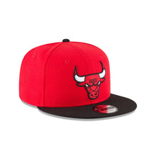 Load image into Gallery viewer, Chicago Bulls New Era NBA 9FIFTY 950 Snapback Cap Hat Red Crown Black Visor Team Color Logo
