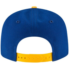 Load image into Gallery viewer, (Youth) Golden State Warriors New Era NBA 9FIFTY 950 Snapback Cap Hat Royal Blue Crown Yellow Visor Team Color Logo