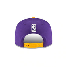 Load image into Gallery viewer, Los Angeles Lakers New Era NBA 9FIFTY 950 Snapback Cap Hat Purple Crown Yellow Visor Team Color Logo