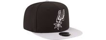 Load image into Gallery viewer, San Antonio Spurs New Era NBA 9FIFTY 950 Original Fit Snapback Cap Hat Black Crown Gray Visor Team Color Logo