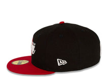 Load image into Gallery viewer, Los Angeles Lakers New Era NBA 59FIFTY 5950 Fitted Cap Hat Black Crown Red Visor White/Red Logo