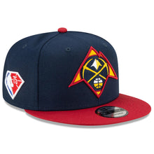 Load image into Gallery viewer, Denver Nuggets New Era NBA 9FIFTY 950 Snapback Cap Hat Navy Crown Red Visor Team Color Logo Gray UV