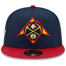Load image into Gallery viewer, Denver Nuggets New Era NBA 9FIFTY 950 Snapback Cap Hat Navy Crown Red Visor Team Color Logo Gray UV