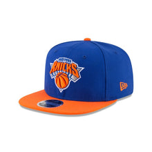 Load image into Gallery viewer, New York Knicks New Era NBA 9FIFTY 950 Snapback Cap Hat Royal Blue Crown Orange Visor Team Color Logo