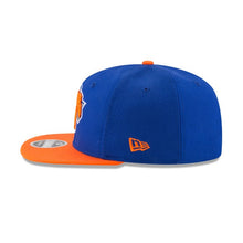Load image into Gallery viewer, New York Knicks New Era NBA 9FIFTY 950 Snapback Cap Hat Royal Blue Crown Orange Visor Team Color Logo