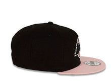 Load image into Gallery viewer, Los Angeles Lakers New Era NBA 9FIFTY 950 Snapback Cap Hat Black Crown Pink Visor Black/Pink Logo