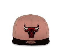 Load image into Gallery viewer, Mitchell & Ness Snapback Chicago Bulls Light Pink Crown Black Visor Pink UV Easter