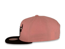 Load image into Gallery viewer, Mitchell & Ness Snapback Chicago Bulls Light Pink Crown Black Visor Pink UV Easter