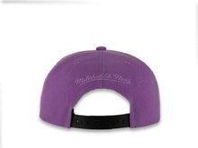 Load image into Gallery viewer, Mitchell & Ness Snapback Los Angeles Lakers Light Purple Crown Black Visor Pink UV Easter