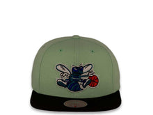 Load image into Gallery viewer, Mitchell & Ness Snapback Charlotte Hornets HWC Pistachio Crown Black Visor Pink UV Easter