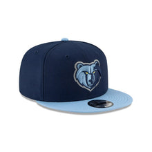 Load image into Gallery viewer, Memphis Grizzlies New Era NBA 9FIFTY 950 Snapback Cap Hat Navy Crown Sky Blue Visor Team Color Logo