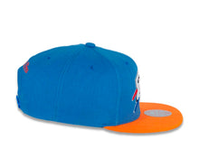 Load image into Gallery viewer, Oklahoma City Thunder Mitchell & Ness NBA Snapback Cap Hat Blue Crown Orange Visor Team Color Logo