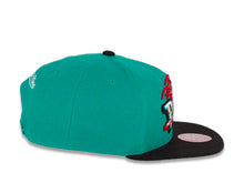 Load image into Gallery viewer, Detroit Pistons Mitchell & Ness NBA Snapback Cap Hat Teal Crown Black Visor Team Color HWC Logo