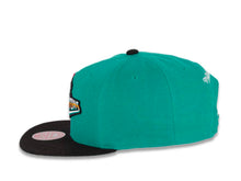 Load image into Gallery viewer, Detroit Pistons Mitchell & Ness NBA Snapback Cap Hat Teal Crown Black Visor Team Color HWC Logo