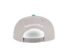 Load image into Gallery viewer, San Antonio Spurs Mitchell & Ness NBA Snapback Cap Hat Gray Crown Teal Visor Team Color HWC Logo