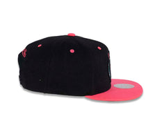 Load image into Gallery viewer, Boston Celtics Mitchell & Ness NBA Snapback Cap Hat Black Crown Pink Visor Team Color Logo (Santa Ana)