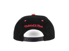 Load image into Gallery viewer, Chicago Bulls Mitchell & Ness NBA Snapback Cap Hat Black Crown Pink Visor Teal/Black/White Logo (Santa Ana)