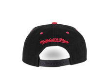 Load image into Gallery viewer, Philadelphia 76ers Mitchell & Ness NBA Snapback Cap Hat Black Crown Pink Visor Teal/Black/Pink Logo (Santa Ana)