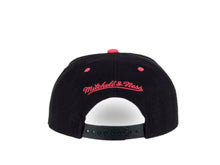 Load image into Gallery viewer, Phoenix Suns Mitchell & Ness NBA Snapback Cap Hat Black Crown Pink Visor Teal/Pink/Black Logo (Santa Ana)