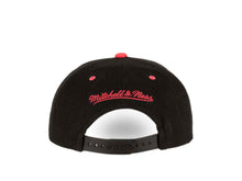 Load image into Gallery viewer, San Antonio Spurs Mitchell & Ness NBA Snapback Cap Hat Black Crown Pink Visor Teal/Pink/Black Logo (Santa Ana)