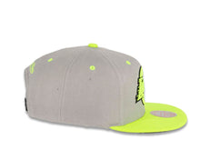 Load image into Gallery viewer, Los Angeles Lakers Mitchell & Ness NBA Snapback Cap Hat Gray Crown Green Visor Green/Black Logo (Volt)